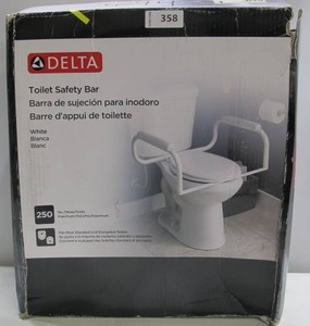lot 358 image: Delta 9.1 in. Toilet Safety Bar