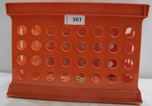lot 361 image: Sterilite 15 In X 14 In Red Plastic Red Storage Crate