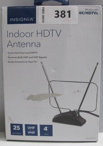lot 381 image: Insignia Indoor HDTV Antenna