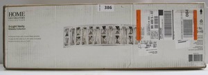 lot 386 image: Home Decorators Kristella 24 in. 5-Light Chrome Vanity Light with Clear Crystal Shade