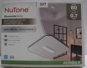 lot 327 image: NuTone AERN80LK 80 CFM Household Ventilation Fan