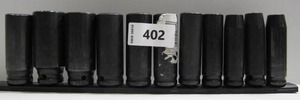 lot 402 image: Husky 11-Piece SAE Impact Socket Set
