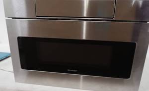 lot 204 image: Sharp - 24 1.2 Cu. Ft. Built-in Microwave Drawer - Stainless steel