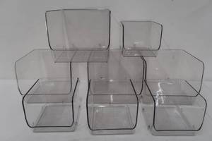 lot 285 image: iDesign Stacking Open Front Pantry Bins, 8-piece Set