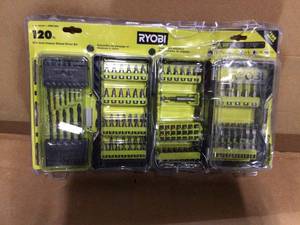 Ryobi (A981205) 120 Piece Set Multi-Material Drill and Impact Rate Drive Kit Customer Returns See Pictures