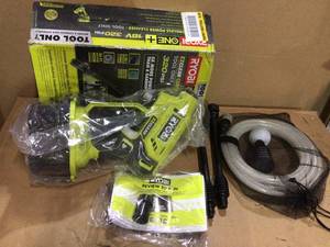 ONE 18-Volt 320 PSI 0.8 GPM Cold Water Cordless Power Cleaner (Tool Only) by RYOBI Customer Returns See Pictures