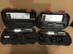 38 in. Drive 12-Volt Lithium-Ion Cordless Ratchet by Husky Customer Returns See Pictures
