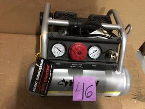 1 Gal. Portable Electric-Powered Silent Air Compressor by Husky Customer Returns See Pictures