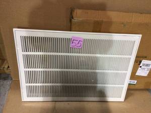 20 in. Wide x 30 in. High Return Air Filter Grille of Steel in White Customer Returns See Pictures