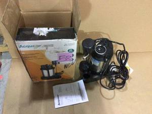 12 HP Cast Iron Base Sump Pump by Acquaer Customer Returns See Pictures
