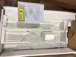 36 x 18 Wall Shelf with Collapsible Drying Rack and Hooks Customer Returns See Pictures