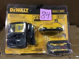 20-Volt MAX XR Premium Lithium-Ion Starter Kit 6.0Ah Battery Pack, 4.0Ah Battery Pack, Charger by DEWALT Customer Returns See Pictures