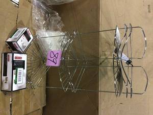 Ocean Wave Design 3-Tier Corner Bath Shelf in Glossy Chrome Customer Returns See Pictures