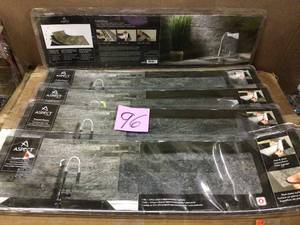 23.6 in. x 5.9 in. Frosted Quartz Peel and Stick Stone Decorative Tile Backsplash by Aspect Customer Returns See Pictures