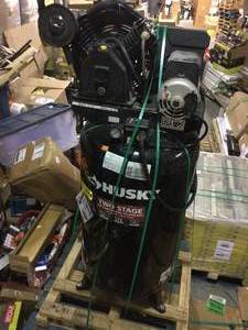Husky 80 Gal Air Compressor 220V no power cord unabable to test looks in very good condition review pictures