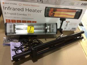 lot 1 image: 1,500-Watt Electric Outdoor Infrared Quartz Portable Space Heater Customer Returns See Pictures