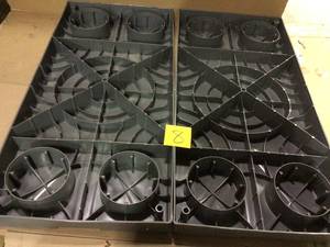 lot 8 image: E-Lite 18 in. x 38 in. x 3 in. Plastic Condenser Mounting Pad for Ductless Mini Split Outdoor Units Customer Returns See Pictures