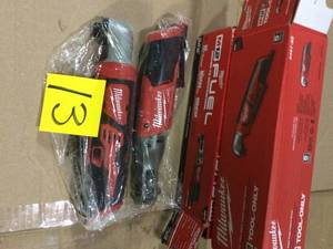 lot 13 image: Lot of M12 FUEL 12-Volt Lithium-Ion Milwaukee Tools not used Returns See Pictures