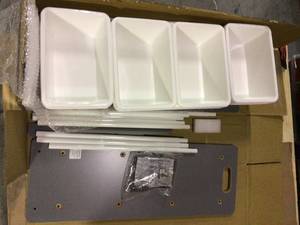 lot 15 image: Springfield GreyWhite Super-Sized Toy Organizer with 16-Bins Customer Returns See Pictures