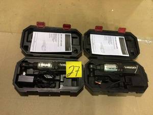 lot 27 image: 38 in. Drive 12-Volt Lithium-Ion Cordless Ratchet by Husky Customer Returns See Pictures