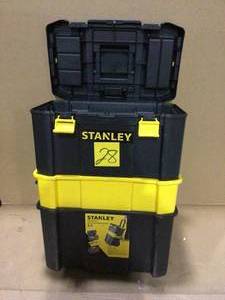 lot 28 image: Essential 19 in. 3-in-1 Detachable Mobile Work Box by Stanley Customer Returns See Pictures