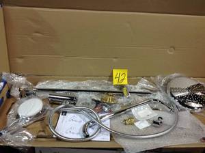 lot 42 image: Grohe 26 123 1 Retro-Fit 1.75 GPM Shower System - Chrome Customer Returns See Pictures