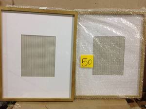 lot 50 image: Gallery 16x20 matted to 8x10 Rustic Brown Picture Frame Set of 2 Customer Returns See Pictures