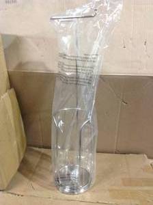 lot 51 image: Freestanding Toilet Paper Holder with Reserve, Brushed Nickel Customer Returns See Pictures