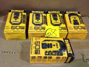 lot 68 image: DEWALT 140-Watt Portable Car Power Inverter with Dual USB Ports Customer Returns See Pictures