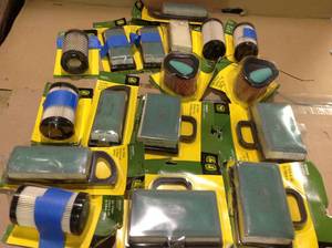 lot 85 image: John Deere Briggs and Stratton 20 HP Engine Air Filter Pre-filter for John Deere Lawn Tractors Customer Returns See Pictures