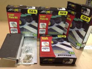 lot 87 image: Erickson 12 in. x 12 in. Aluminum Ramp Plates Kit Customer Returns See Pictures