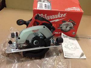 lot 89 image: M18 18-Volt Lithium-Ion Cordless 6-12 in. Circular Saw (Tool-Only) by Milwaukee Customer Returns See Pictures