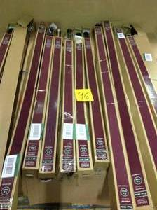 lot 96 image: Mix and Match 72 in. - 144 in. Single Curtain Rod in Brushed Nickel Customer Returns See Pictures