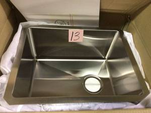 16 Gauge Stainless Steel 16 in. Undermount Bar Sink&nbsp&nbspCustomer Returns See Pictures&nbsp