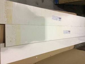 White Single Bevelled 6 in. x 54 in. Engineered Marble Threshold Floor and Wall Tile ( 4.5 ln. ft. ) by MSI&nbsp&nbspCustomer Returns See Pictures&nbsp