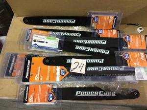 Lot of  Powercare 20A Bar and Chain Combo Customer Returns See Pictures