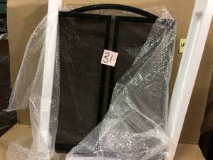 Fortna 3-Panel Fireplace Screen in Antique Black by Pleasant Hearth&nbsp&nbspCustomer Returns See Pictures&nbsp