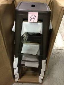 Loft Style 30 in. Stackable Metal Bar Stool in Gunmetal Silver (Set of 4)&nbsp&nbspCustomer Returns See Pictures&nbsp
