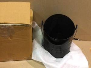 Large Fire Place Ash Bucket, Pellet Bucket, Black by Mind Reader&nbsp&nbspCustomer Returns See Pictures&nbsp