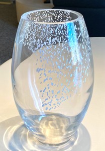 Des L Seguso signed Art Glass Vase