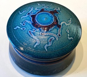 Artist Created Pottery Jar w Lid