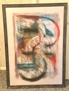 Large Framed Abstract Art