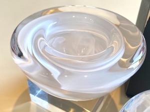 Two Orrefors Candle Holders