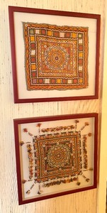 Two Framed Pieces of Textile Art