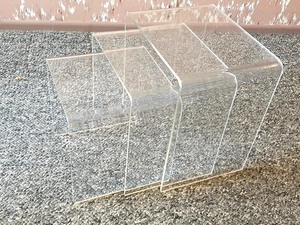 Petite Lucite Nesting Tables