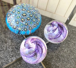 Murano Amando Poggi  and Caithness Pixie Paperweights