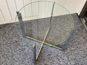 Small Round Glass Top Table