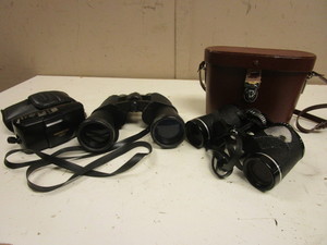 lot 551 image: EMPIRE SUPER SPORT 7 x 35 WIDE FIELD BINOCULARS, WCASE, SEARS BINOCULARS, OLYMPUS FILM CAMERA