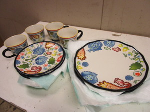 lot 552 image: THRESHOLD STONEWARE CARNIGAN FIELD PLATES, MUGS - DISWASHER, MICROWAVE-SAFE