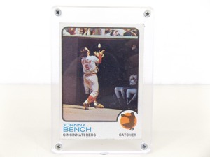 1973 Topps Baseball JOHNNY BENCH #380 in Hard Screw Case